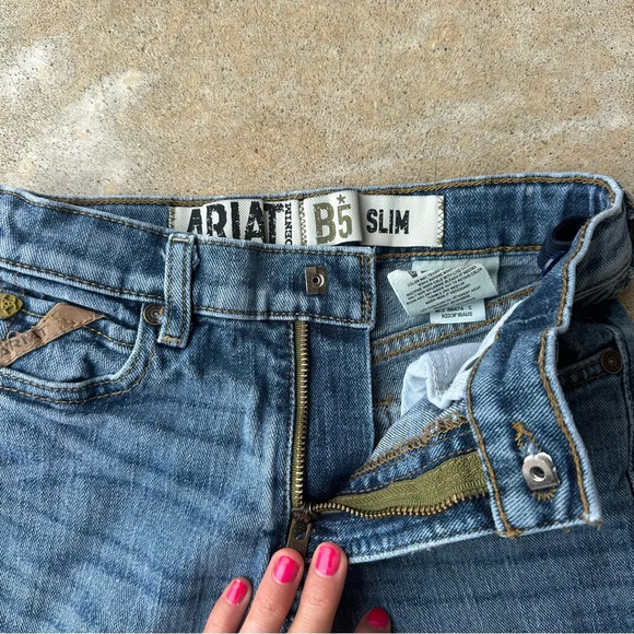 Ariat Boys Western Jeans B5 Slim Fit Straight Leg Drifter Legacy 10023449 Size 7 - Picture 7 of 10